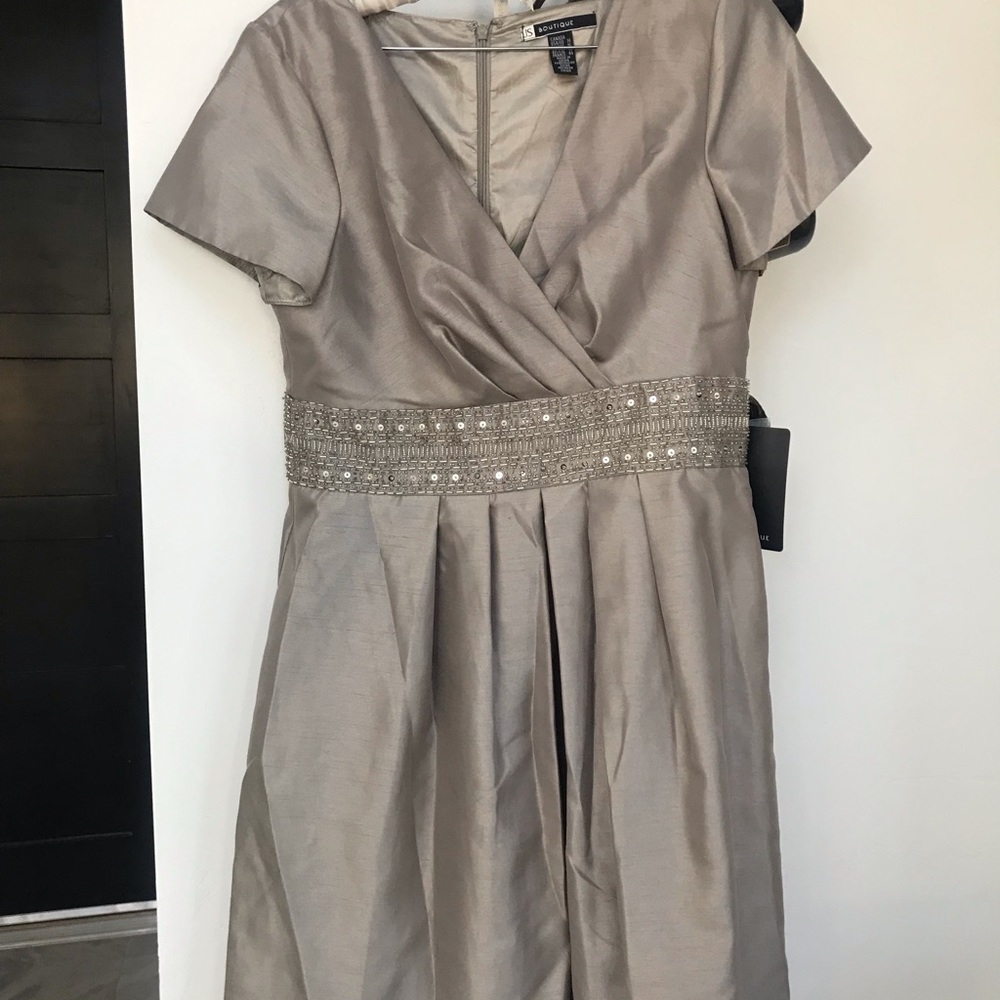 Gorgeous silk and beaded dress.